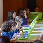 Orff-Gruppe der Grundschule in Aktion